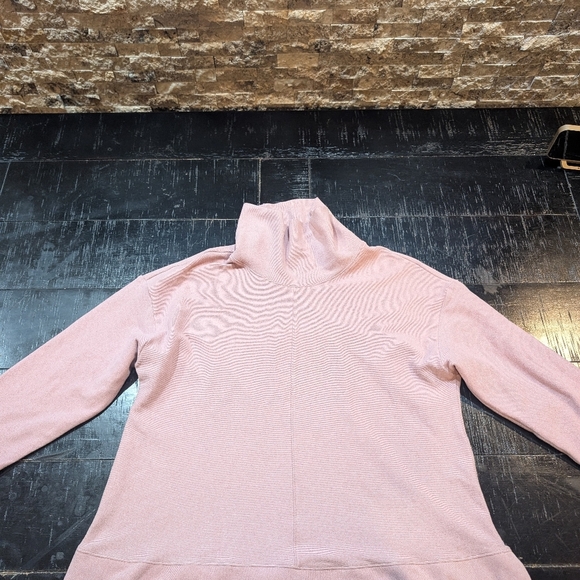 Pink Turtleneck Women's Sweater - Picture 2 of 2
